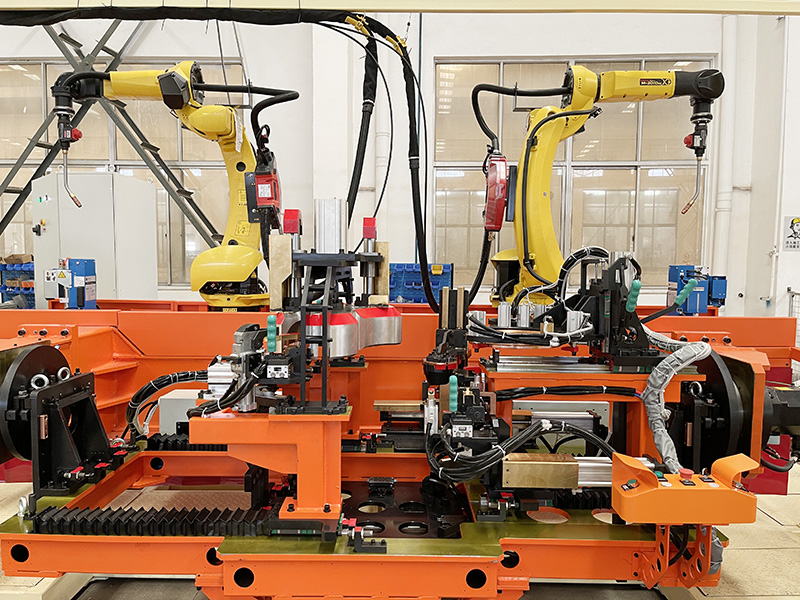 Axle automatic welding production line